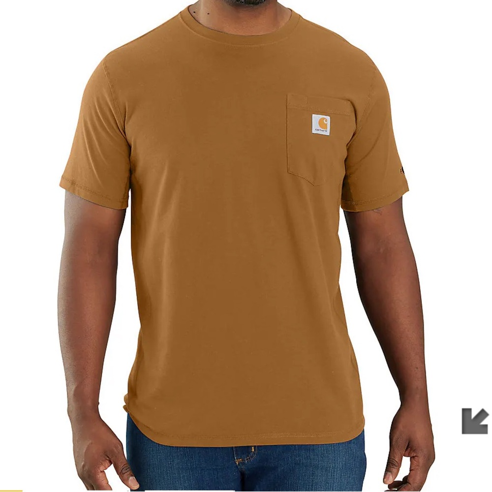 Carhartt Brown Short Sleeve Tee Relaxed Fit